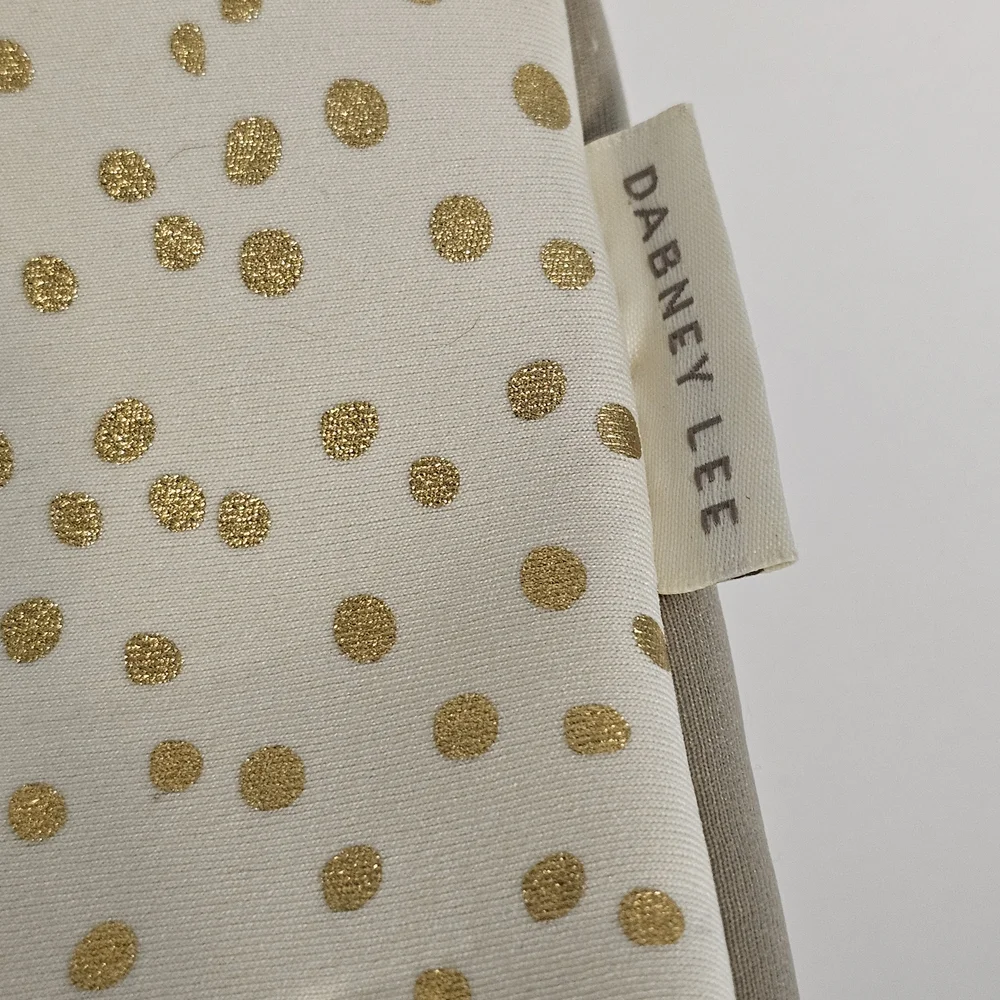 Dabney Lee Cream and Gold Polka Dot Laptop Sleeve - Picture 2 of 8